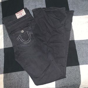 NWT TRUE RELIGION FLARE DENIM LEGGINGS